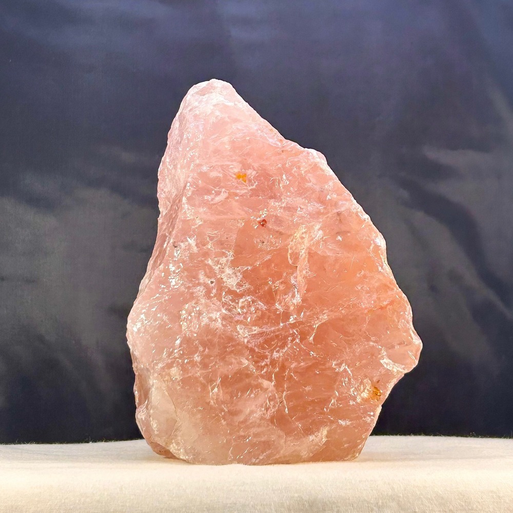 Natural Raw Rose Quartz Crystal Specimen Pink Rough Chunk Mineral Decor 3.5in